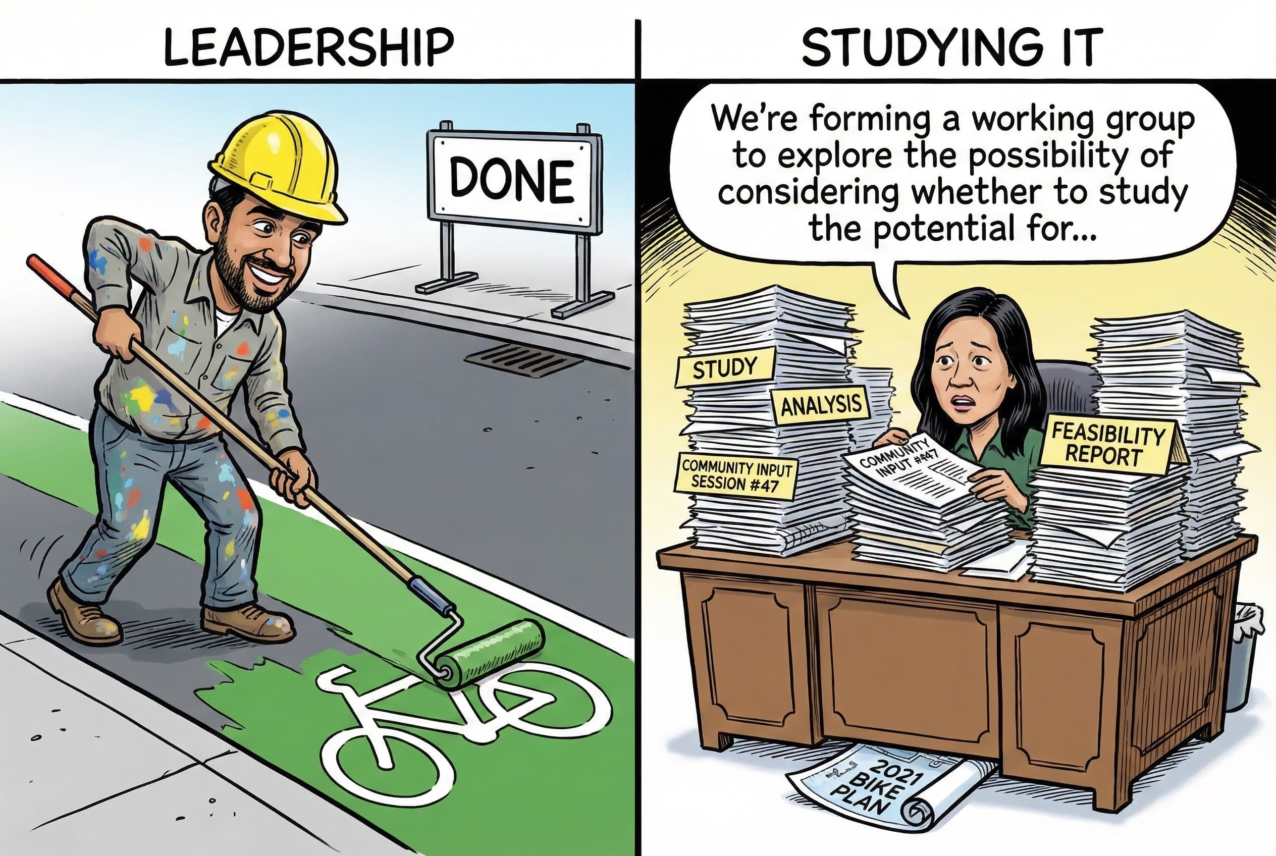 Political leadership illustration